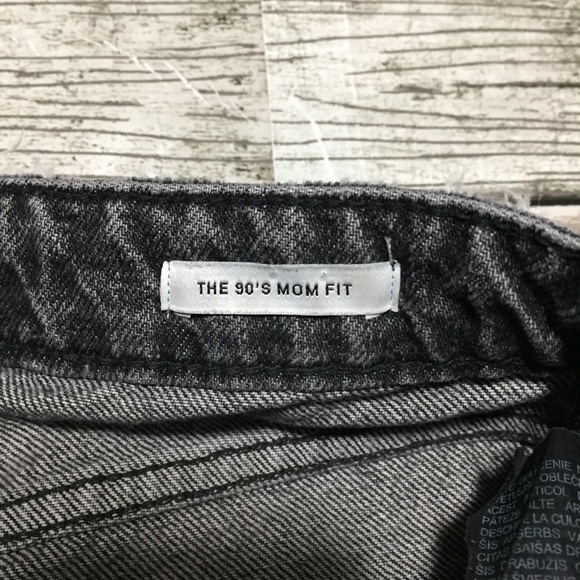 Zara The 90’s Mom Fit Jeans Women’s 6 Gray (Inseam 26) 100% Cotton High Rise - Picture 9 of 10
